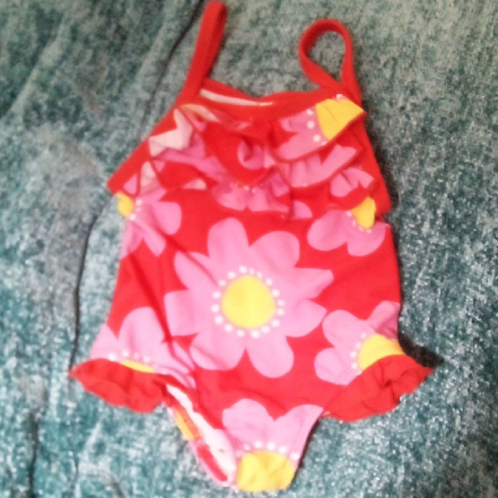 Carter's Red Baby Swimsuit Euc 18mo